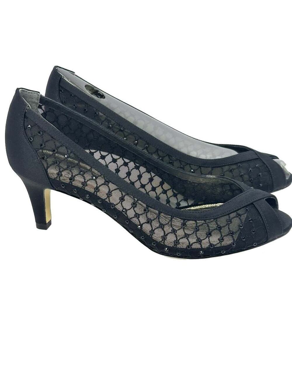 Adrianna Papell Zandra Beaded Lace Woman’s 7.5M Evening heels